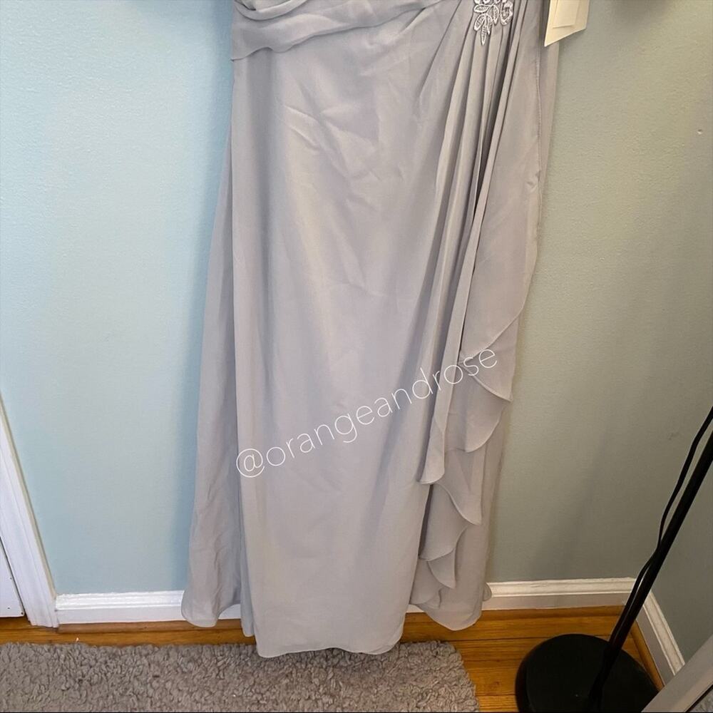 NWT LANTING Gray Bridesmaid Dress - Picture 9 of 12